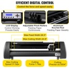 image:imageVEVOR 34inches Vinyl Cutter Machine Bluetooth Cutting Plotter Machine 400in10m Accuracy Steel Roller Shaft Adjustable Speed Force SignMaster Tool Kit for Sign Making Windows amp Mobile28 Inch  MACPC
