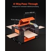 image:imageVEVOR 55W CO2 Laser Engraver 20 x 12 in Desktop CO2 Laser Engraver and Cutter Machine with 16MP Camera Water Pump Rotary Axis Compatible with LightBurn CorelDRAW RDWorks for Wood Acrylic Glass50W 4 Way Pass Through
