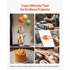 image:imageVEVOR Airbrush Kit 16 HP Air Brush Kit with Air Compressor and Tank 1 DualAction Professional Airbrush with 1 Tip Hose Acrylic Paint 2 Fans for Cake Decorating Model Painting Nail Art24 Colors Set 1 Airbrush  35L Tank