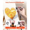 image:imageVEVOR Airbrush Kit 16 HP Air Brush Kit with Air Compressor and Tank 1 DualAction Professional Airbrush with 1 Tip Hose Acrylic Paint 2 Fans for Cake Decorating Model Painting Nail Art6 Colors Set  3 Airbrushes