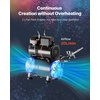 image:imageVEVOR Airbrush Kit 16 HP Air Brush Kit with Air Compressor and Tank 1 DualAction Professional Airbrush with 1 Tip Hose Acrylic Paint 2 Fans for Cake Decorating Model Painting Nail Art24 Colors Set 1 Airbrush  35L Tank
