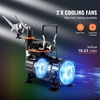 image:imageVEVOR Airbrush Kit Professional Airbrush Set with 15 HP Compressor amp 3 Airbrushes Airbrushing System Kit with MultiPurpose DualAction Gravity Feed Airbrushes Art Nail Cookie Tatto3 Airbrushes Set