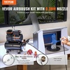 image:imageVEVOR Airbrush Kit Professional Airbrush Set with 15 HP Compressor amp 3 Airbrushes Airbrushing System Kit with MultiPurpose DualAction Gravity Feed Airbrushes Art Nail Cookie Tatto1 Airbrush  35L Tank