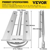 image:imageVEVOR BBQ Burners Replacement Stainless Steel Burner Grill Part Kit 3 Packs BBQ Burners Replacement Grill Burner Replacement wAir Flap Barbecue Replacement Parts wEvenly Burning for Gas GrillsModern