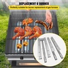 image:imageVEVOR BBQ Burners Replacement Stainless Steel Burner Grill Part Kit 3 Packs BBQ Burners Replacement Grill Burner Replacement wAir Flap Barbecue Replacement Parts wEvenly Burning for Gas GrillsModern