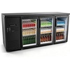 image:imageVEVOR Back Bar Cooler 196 Cu Ft Counter Height Beverage Refrigerator Commercial Bar Display Fridge w 3 Glass Doors LED Lighting Fan Cooling Beer Wine Cooler for Pub Merchandiser Store