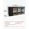 image:imageVEVOR Back Bar Cooler 196 Cu Ft Counter Height Beverage Refrigerator Commercial Bar Display Fridge w 3 Glass Doors LED Lighting Fan Cooling Beer Wine Cooler for Pub Merchandiser Store