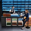 image:imageVEVOR Back Bar Cooler 196 Cu Ft Counter Height Beverage Refrigerator Commercial Bar Display Fridge w 3 Glass Doors LED Lighting Fan Cooling Beer Wine Cooler for Pub Merchandiser Store