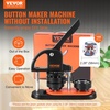 image:imageVEVOR Button Maker Machine 225 inch58mm Pin Maker with 100pcs Button Parts Button Maker with Panda Magic Book Ergonomic Arc Handle Punch Press Kit for Children DIY Gifts and Christmas225  100 pcs