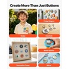 image:imageVEVOR Button Maker Machine 225 inch58mm Pin Maker with 100pcs Button Parts Button Maker with Panda Magic Book Ergonomic Arc Handle Punch Press Kit for Children DIY Gifts and Christmas3 in 1  300 pcs