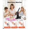 image:imageVEVOR Button Maker Machine 225 inch58mm Pin Maker with 100pcs Button Parts Button Maker with Panda Magic Book Ergonomic Arc Handle Punch Press Kit for Children DIY Gifts and Christmas3 in 1  300 pcs