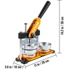 image:imageVEVOR Button Maker Machine 75 mm 3 inch Badge Punch Press Kit Children DIY Gifts Pin Maker Button Making Supplies with 100pcs Button Parts amp Circle Cutter amp Magic Book3100