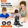 image:imageVEVOR Button Maker Machine 75 mm 3 inch Badge Punch Press Kit Children DIY Gifts Pin Maker Button Making Supplies with 100pcs Button Parts amp Circle Cutter amp Magic Book1225 Inch
