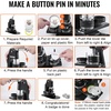 image:imageVEVOR Button Maker Machine 75 mm 3 inch Badge Punch Press Kit Children DIY Gifts Pin Maker Button Making Supplies with 100pcs Button Parts amp Circle Cutter amp Magic Book125225 Inch