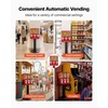 image:imageVEVOR Candy Vending Machine Triple Compartment Candy Vending Machine with Stand Gumball amp Candies Vendings Machines with Builtin Cash Box Detachable Vintage Candies Dispenser for Shops ArcadesRed