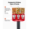 image:imageVEVOR Candy Vending Machine Triple Compartment Candy Vending Machine with Stand Gumball amp Candies Vendings Machines with Builtin Cash Box Detachable Vintage Candies Dispenser for Shops ArcadesRed