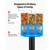 image:imageVEVOR Candy Vending Machine Triple Compartment Candy Vending Machine with Stand Gumball amp Candies Vendings Machines with Builtin Cash Box Detachable Vintage Candies Dispenser for Shops ArcadesBlue