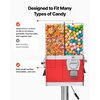 image:imageVEVOR Candy Vending Machine Triple Compartment Candy Vending Machine with Stand Gumball amp Candies Vendings Machines with Builtin Cash Box Detachable Vintage Candies Dispenser for Shops ArcadesRed