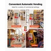 image:imageVEVOR Candy Vending Machine Triple Compartment Candy Vending Machine with Stand Gumball amp Candies Vendings Machines with Builtin Cash Box Detachable Vintage Candies Dispenser for Shops ArcadesRed