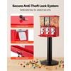 image:imageVEVOR Candy Vending Machine Triple Compartment Candy Vending Machine with Stand Gumball amp Candies Vendings Machines with Builtin Cash Box Detachable Vintage Candies Dispenser for Shops ArcadesRed