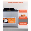image:imageVEVOR Chamber Vacuum Sealer 260W Sealing Power Vacuum Packing Machine for Wet Foods Meats Marinades and More Compact Size with 102 in Sealing Length Applied in Home Kitchen  Stainless Steel Machine for Wet Foods Meats Marinades amp More Compact Size with 102 Seal Length Applied in Home Kitchensilver