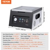 image:imageVEVOR Chamber Vacuum Sealer 260W Sealing Power Vacuum Packing Machine for Wet Foods Meats Marinades and More Compact Size with 102 in Sealing Length Applied in Home Kitchen  Stainless Steel Machine for Wet Foods Meats Marinades amp More Compact Size with 102 Seal Length Applied in Home KitchenBlack