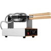 image:imageVEVOR Commercial Bubble Waffle Maker 1400W Egg Bubble Puff Iron w 180 Rotatable 2 Pans amp Wooden Handles Stainless Steel Baker wNonStick Teflon Coating 50250122482 AdjustableBubble Round 1