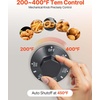 image:imageVEVOR Commercial Deep Fryer 3Burner Fryer for Restaurants Stainless Steel Floor Standing Deep Fryers with Dual Baskets and Adjustable Temperature Propane Powered 40 lbs Capacity 90000 BTUPropane Powered