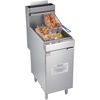image:imageVEVOR Commercial Deep Fryer 3Burner Fryer for Restaurants Stainless Steel Floor Standing Deep Fryers with Dual Baskets and Adjustable Temperature Propane Powered 40 lbs Capacity 90000 BTUPropane Powered