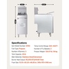 image:imageVEVOR Commercial Deep Fryer 3Burner Fryer for Restaurants Stainless Steel Floor Standing Deep Fryers with Dual Baskets and Adjustable Temperature Propane Powered 40 lbs Capacity 90000 BTUPropane Powered