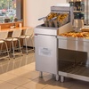 image:imageVEVOR Commercial Deep Fryer 3Burner Fryer for Restaurants Stainless Steel Floor Standing Deep Fryers with Dual Baskets and Adjustable Temperature Propane Powered 40 lbs Capacity 90000 BTUPropane Powered