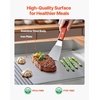 image:imageVEVOR Commercial Electric Griddle 1772 x 1181 inch 1750W 122570F Adjustable Temp Control Stainless Steel Countertop Flat Top Grill with 2 Spatulas 2 Brushes and 4 Foot Pads for Steak30No Plug Half Flat Top