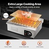 image:imageVEVOR Commercial Electric Griddle 1772 x 1181 inch 1750W 122570F Adjustable Temp Control Stainless Steel Countertop Flat Top Grill with 2 Spatulas 2 Brushes and 4 Foot Pads for Steak22 inch 110V US Plug Flat