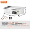 image:imageVEVOR Commercial Electric Griddle 1772 x 1181 inch 1750W 122570F Adjustable Temp Control Stainless Steel Countertop Flat Top Grill with 2 Spatulas 2 Brushes and 4 Foot Pads for Steak22 inch 110V US Plug HalfFlat