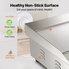 image:imageVEVOR Commercial Electric Griddle 1772 x 1181 inch 1750W 122570F Adjustable Temp Control Stainless Steel Countertop Flat Top Grill with 2 Spatulas 2 Brushes and 4 Foot Pads for Steak22 inch 110V US Plug Flat