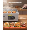 image:imageVEVOR Commercial Electric Griddle 1772 x 1181 inch 1750W 122570F Adjustable Temp Control Stainless Steel Countertop Flat Top Grill with 2 Spatulas 2 Brushes and 4 Foot Pads for Steak18