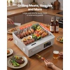 image:imageVEVOR Commercial Electric Griddle 1772 x 1181 inch 1750W 122570F Adjustable Temp Control Stainless Steel Countertop Flat Top Grill with 2 Spatulas 2 Brushes and 4 Foot Pads for Steak18