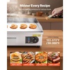 image:imageVEVOR Commercial Electric Griddle 2579 x 1575 inch 2800W 122570F Adjustable Temp Control Stainless Steel Body Full Flat with 2 Spatulas 2 Brushes and 4 Foot Pads for SteakNO PLUG