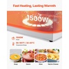 image:imageVEVOR Commercial Food Warmer 1500W Electric Stainless Steel Steam Food Warmer Fast Heating Countertop Buffet Bain Marie with Four 13 Size Food Pans for Catering Restaurants Parties amp Buffets2913 x 1398 x 1063 in