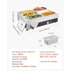 image:imageVEVOR Commercial Food Warmer 1500W Electric Stainless Steel Steam Food Warmer Fast Heating Countertop Buffet Bain Marie with Four 13 Size Food Pans for Catering Restaurants Parties amp Buffets613Pan