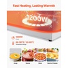 image:imageVEVOR Commercial Food Warmer 1500W Electric Stainless Steel Steam Food Warmer Fast Heating Countertop Buffet Bain Marie with Four 13 Size Food Pans for Catering Restaurants Parties amp Buffets2185 x 1339 x 787 in