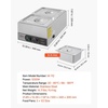 image:imageVEVOR Commercial Food Warmer 1500W Electric Stainless Steel Steam Food Warmer Fast Heating Countertop Buffet Bain Marie with Four 13 Size Food Pans for Catering Restaurants Parties amp Buffets212Pan