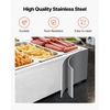 image:imageVEVOR Commercial Food Warmer 1500W Electric Stainless Steel Steam Food Warmer Fast Heating Countertop Buffet Bain Marie with Four 13 Size Food Pans for Catering Restaurants Parties amp Buffets613Pan