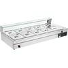 image:imageVEVOR Commercial Food Warmer 1500W Electric Stainless Steel Steam Food Warmer with Glass Cover 6 x 12 Size Pans Buffet Bain Marie with Soup amp Perforated Ladles for Catering Restaurant amp Party10Pan