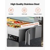 image:imageVEVOR Commercial Food Warmer 1500W Electric Stainless Steel Steam Food Warmer with Glass Cover 6 x 12 Size Pans Buffet Bain Marie with Soup amp Perforated Ladles for Catering Restaurant amp Party10x12Pan120QT