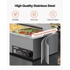 image:imageVEVOR Commercial Food Warmer 1500W Electric Stainless Steel Steam Food Warmer with Glass Cover 6 x 12 Size Pans Buffet Bain Marie with Soup amp Perforated Ladles for Catering Restaurant amp Party3622 x 1437 x 1516 in