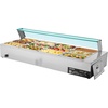 image:imageVEVOR Commercial Food Warmer 1500W Electric Stainless Steel Steam Food Warmer with Glass Cover 6 x 12 Size Pans Buffet Bain Marie with Soup amp Perforated Ladles for Catering Restaurant amp Party563 x 2244 x 1516 in