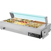 image:imageVEVOR Commercial Food Warmer 1500W Electric Stainless Steel Steam Food Warmer with Glass Cover 6 x 12 Size Pans Buffet Bain Marie with Soup amp Perforated Ladles for Catering Restaurant amp Party9x13Pan72QT