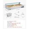 image:imageVEVOR Commercial Food Warmer 1500W Electric Stainless Steel Steam Food Warmer with Glass Cover 6 x 12 Size Pans Buffet Bain Marie with Soup amp Perforated Ladles for Catering Restaurant amp Party563 x 2244 x 1516 in