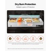 image:imageVEVOR Commercial Food Warmer 1500W Electric Stainless Steel Steam Food Warmer with Glass Cover 6 x 12 Size Pans Buffet Bain Marie with Soup amp Perforated Ladles for Catering Restaurant amp Party8x12Pan 96QT
